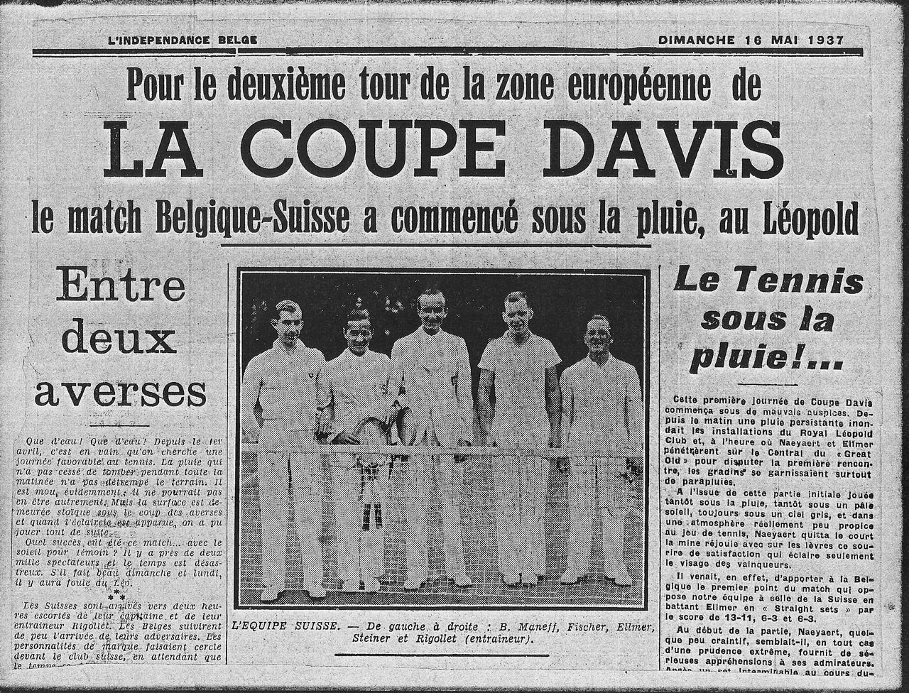 Coupe Davis 1937 à Montchoisi